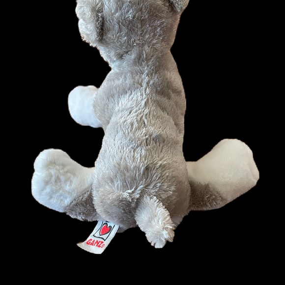 Ganz Webkinz Realistic Schnauzer Dog 8" Plush Stuffed Animal Toy NO CODE - Picture 3 of 6
